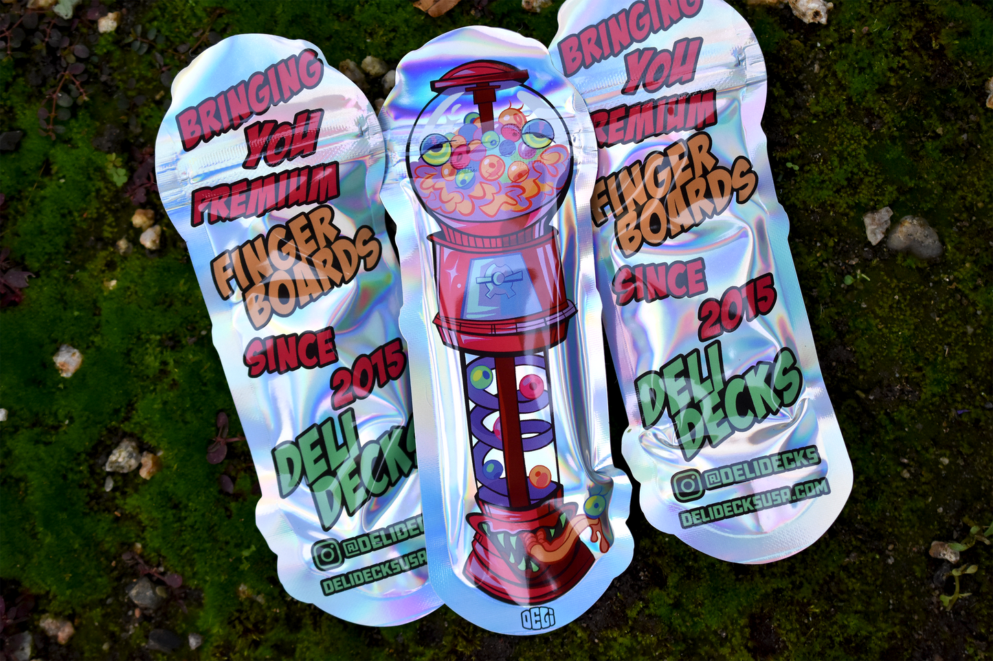 "INVASION" WOODEN FINGERBOARD DECK