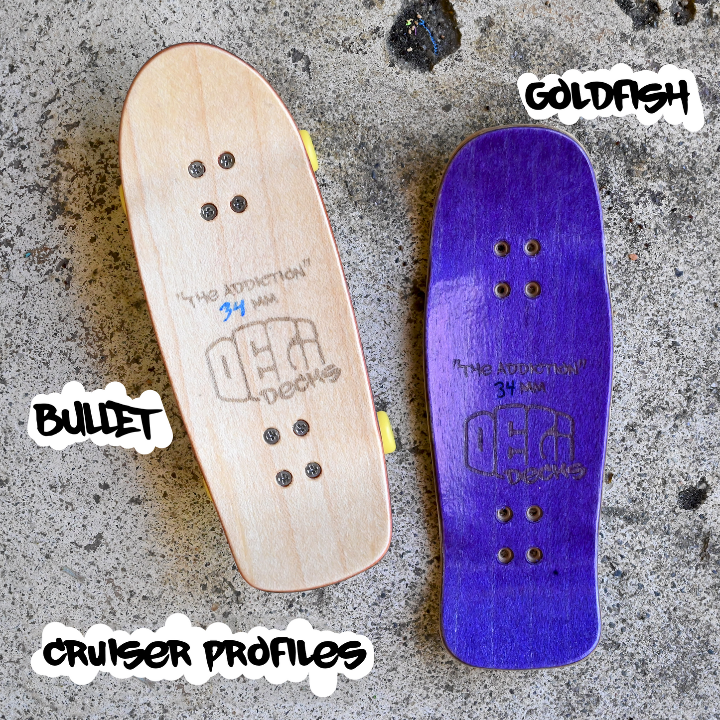 RANDOM WOODEN FINGERBOARD DECK
