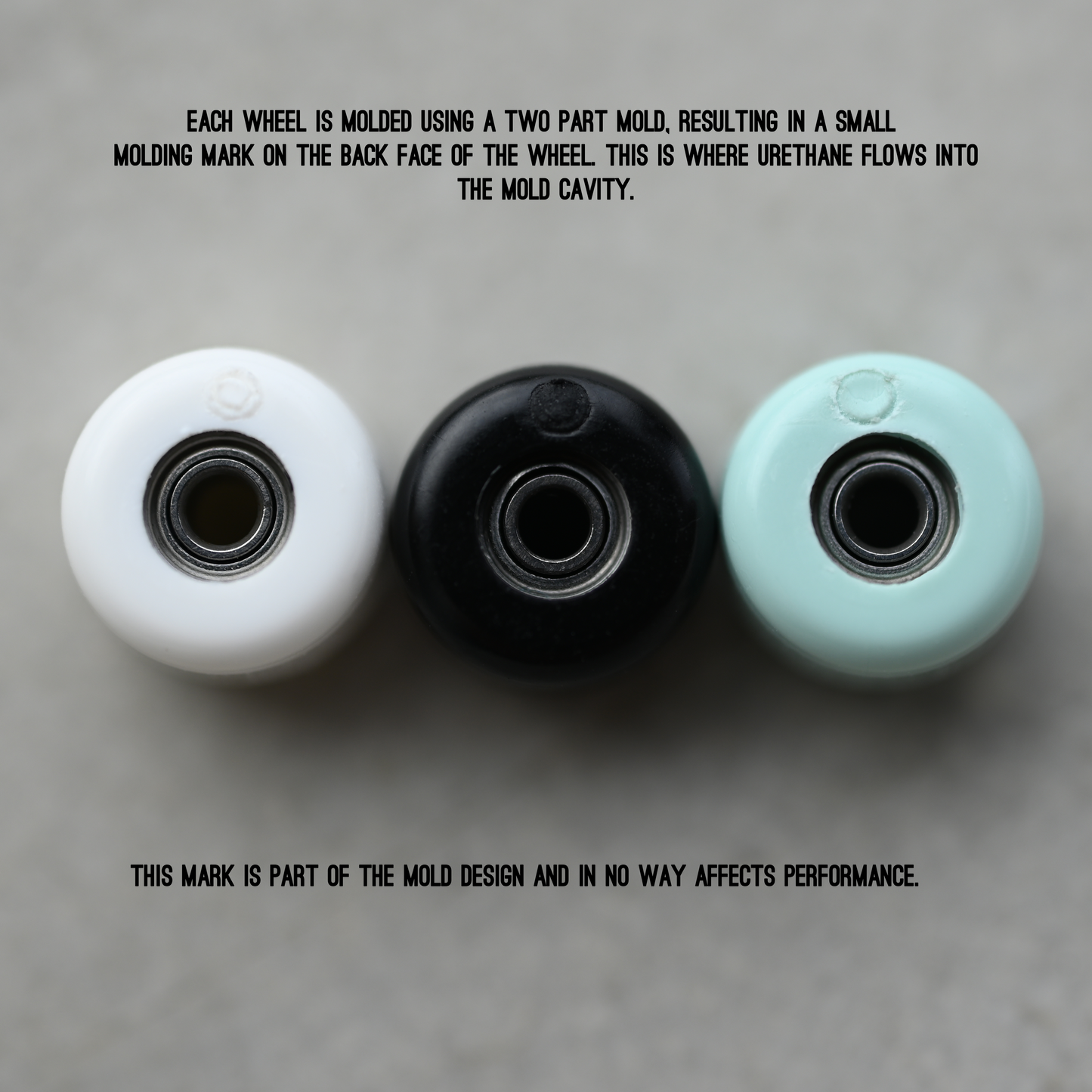 WHEELS BY DELIDECKS - 95A "COAL BLACK"