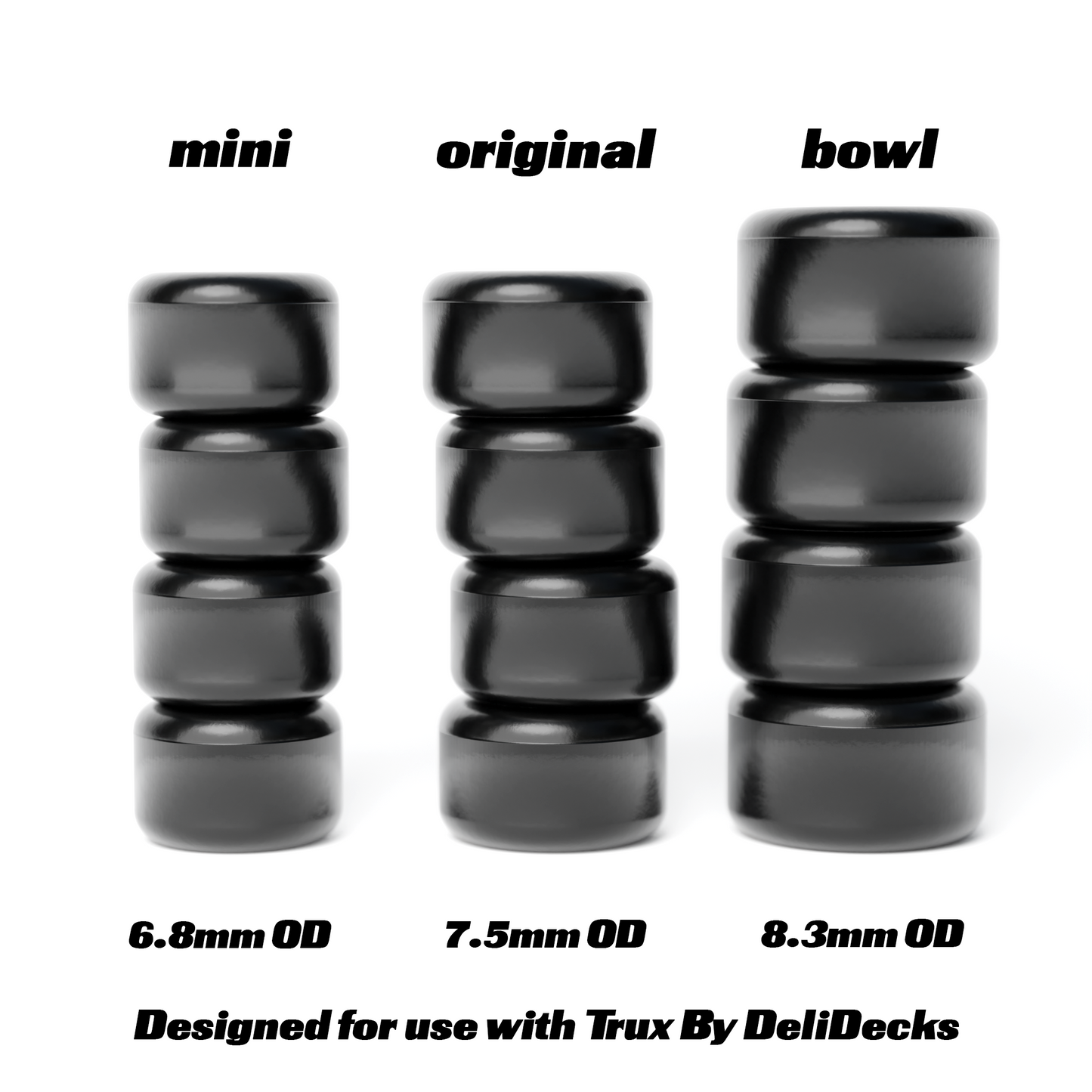 WHEELS BY DELIDECKS - 95A ORIGINAL WHITE